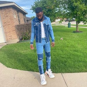 GSUWOO SO REAL BLUE JEAN TWO PIECE